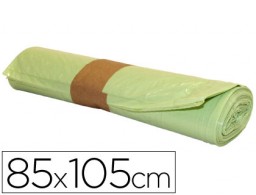 Rollo 10 bolsas basura amarillas 110µ 80x105cm. 100l.